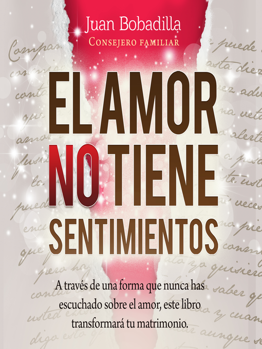 Title details for EL AMOR NO TIENE SENTIMIENTOS by Juan Bobadilla - Available